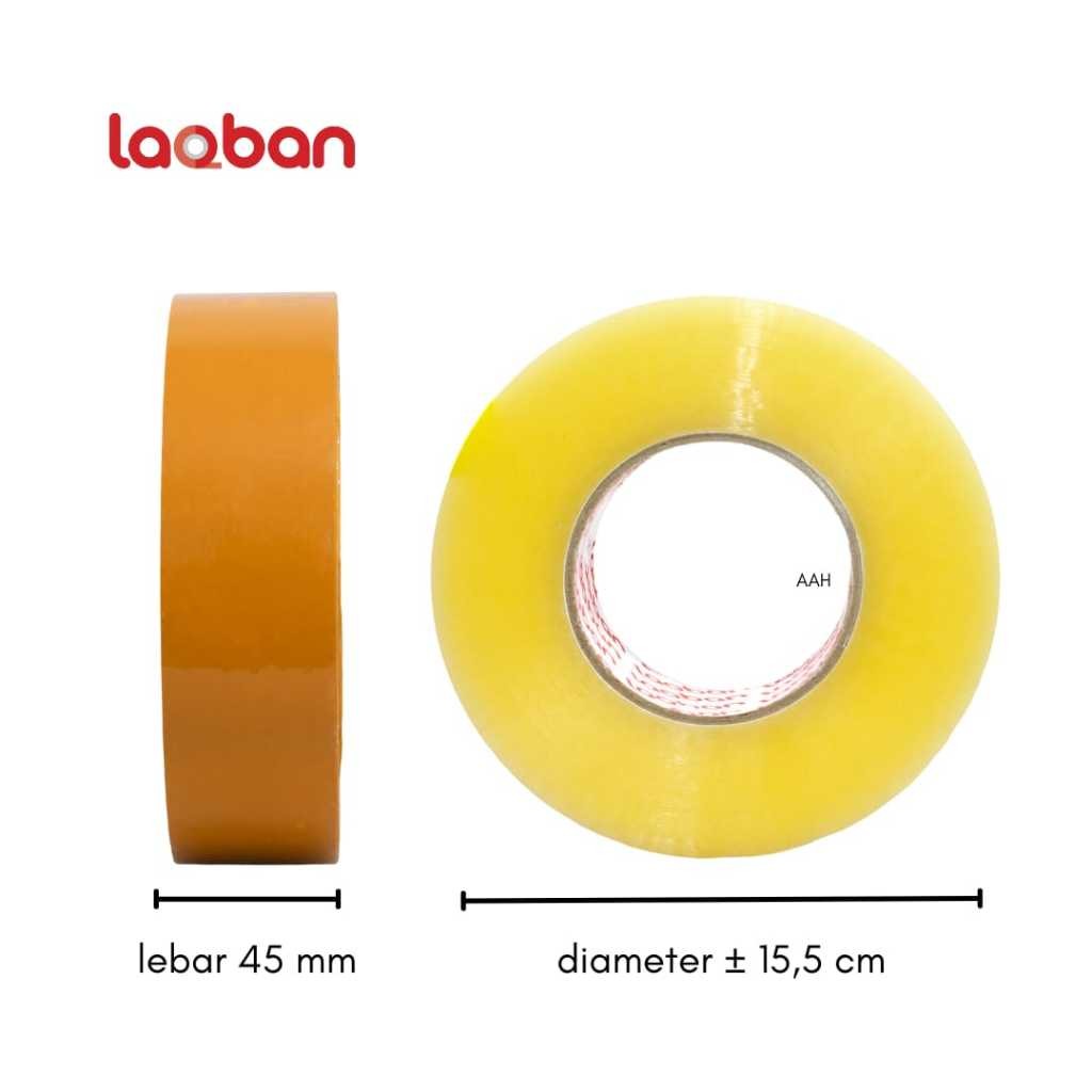 

Lakban OPP Tape 2 Inch Bening / Coklat 500 Yard x 45 Mm x 45 Micron Kualitas Terbaik