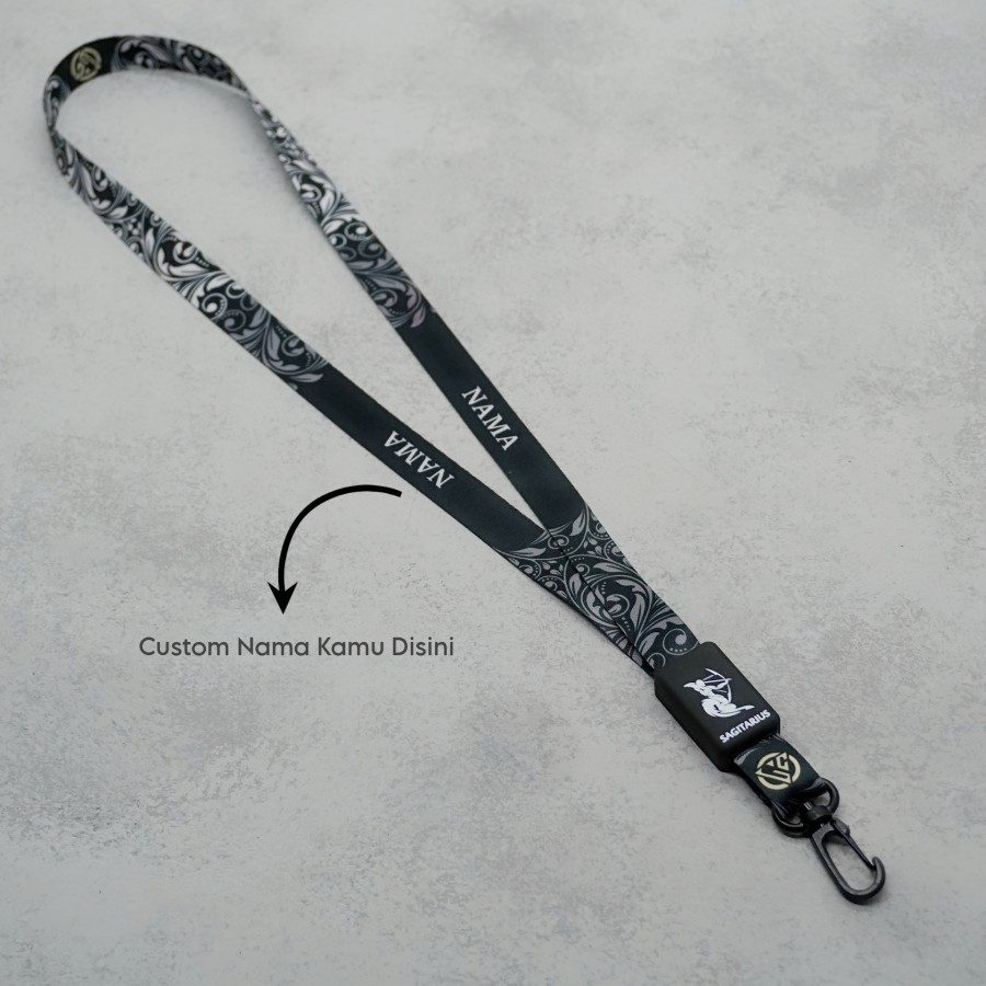 

Lanyard Craft Custom Nama Zodiak Series Size M Free Oring Holder Gantungan Hp