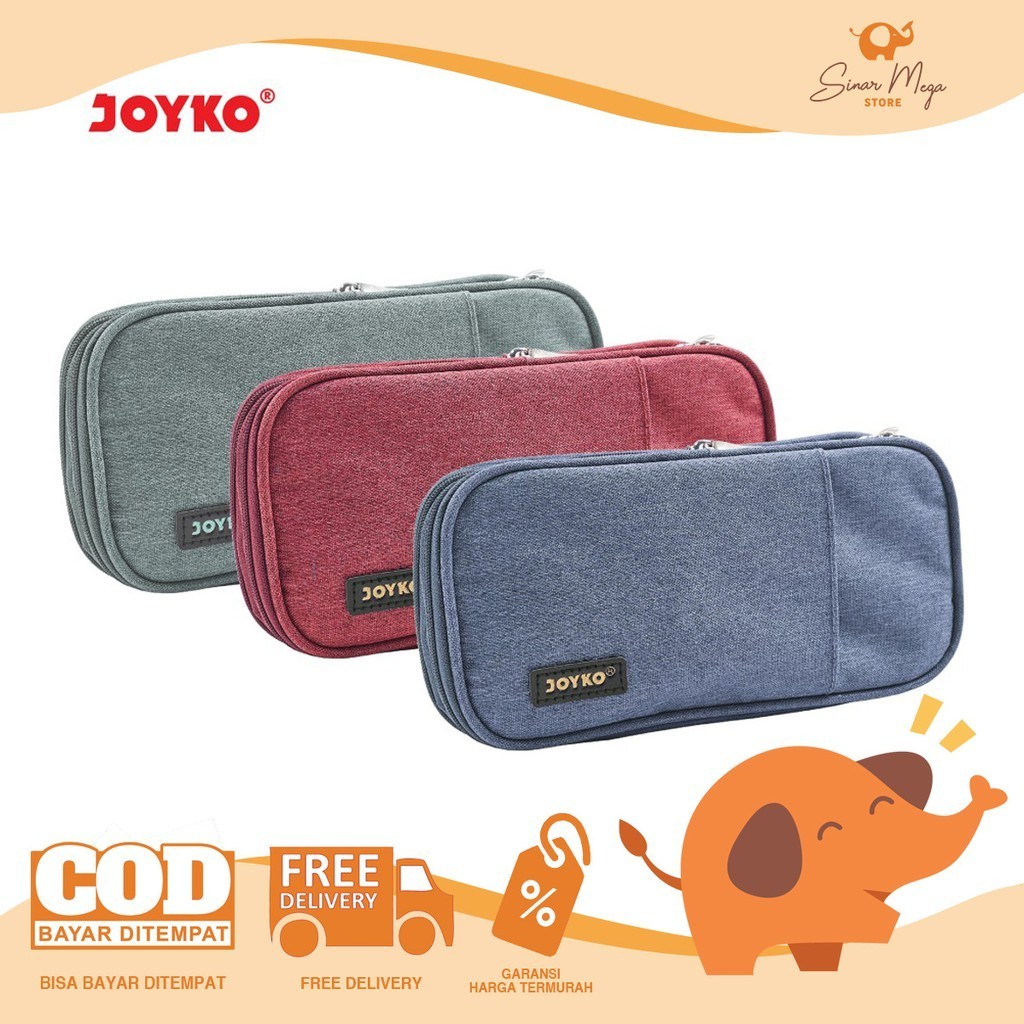 

Joyko Pencil Case Kotak Tempat Pensil PC-5004 Pocket Simple Murah Berkualitas