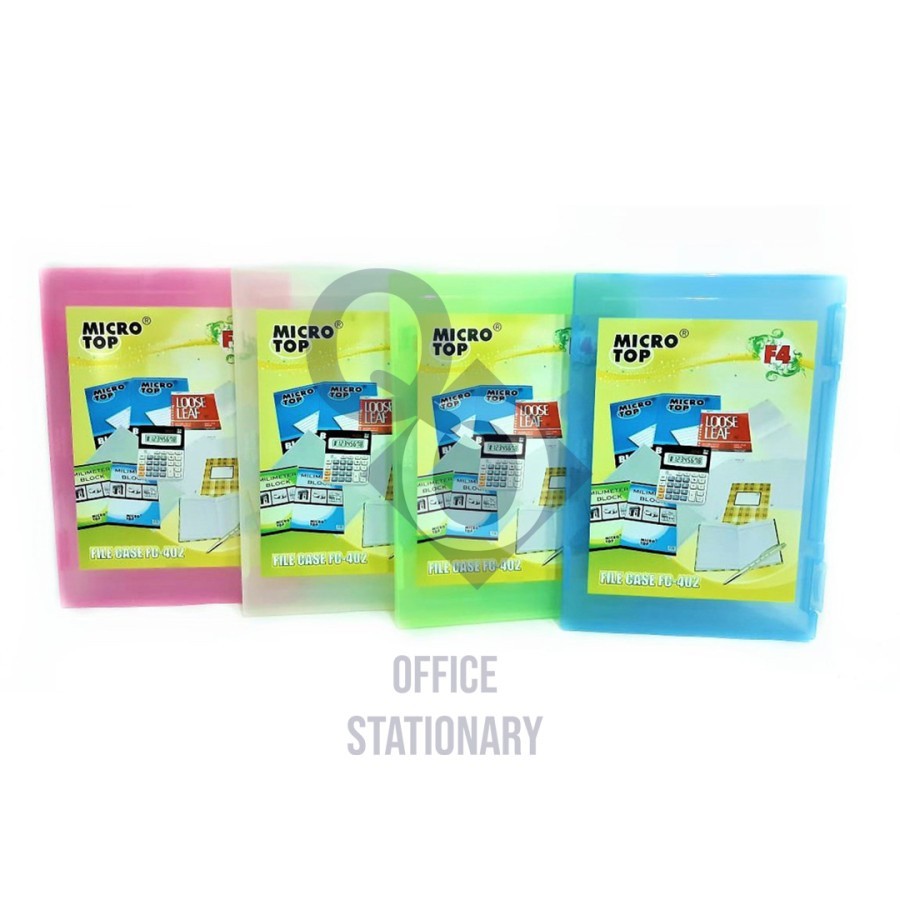

File Case Dokumen Microtop / Box File ukuran F4 Folio plastik