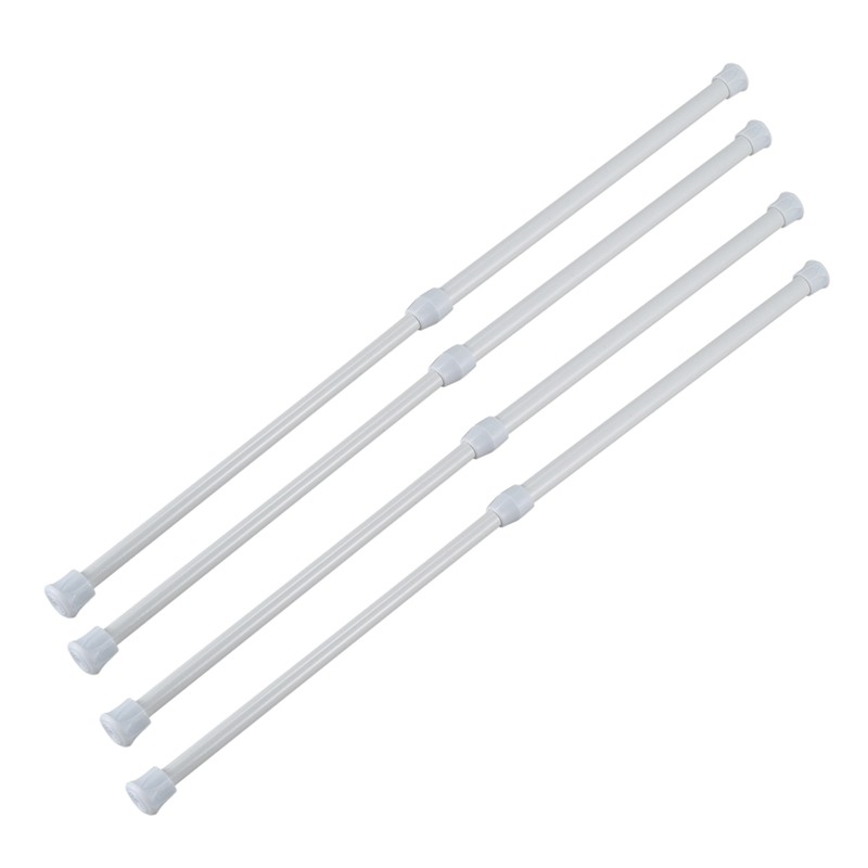 ABRU-4X Telescopic Shower Rod Shower Curtain Rod Telescopic Rod Rod Shower White 30-50 Cm