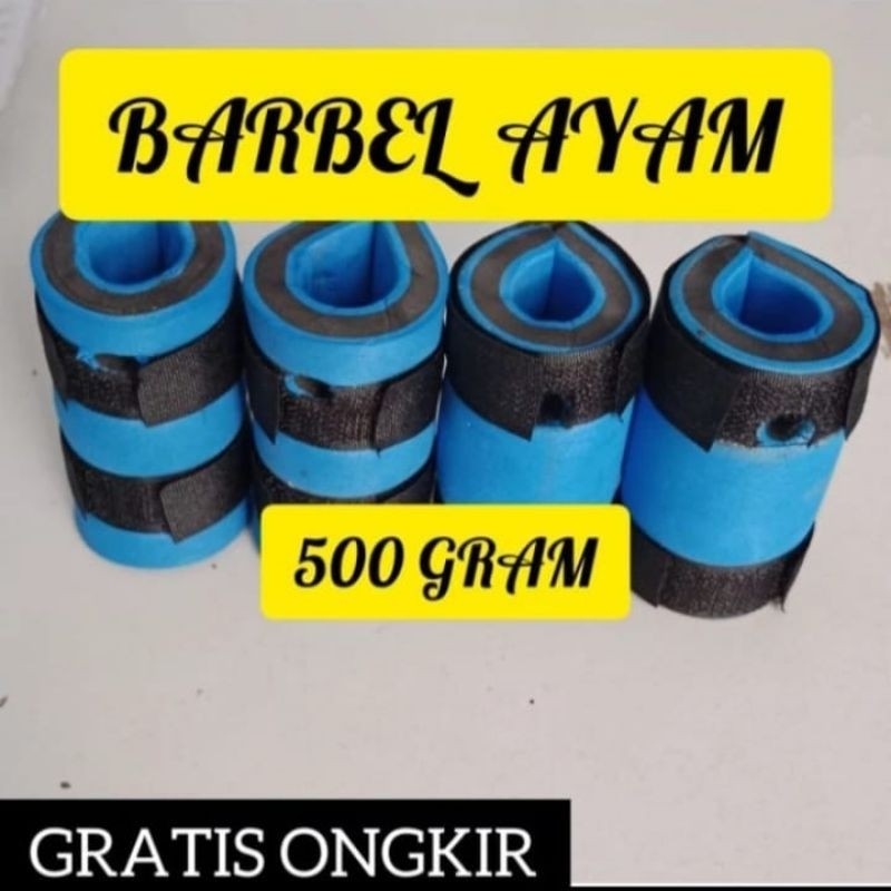 BARBEL KAKI AYAM BERAT 500 GRAM/BARBEL PENGUAT KAKI AYAM/BARBEL KAKI AYAM ADUAN