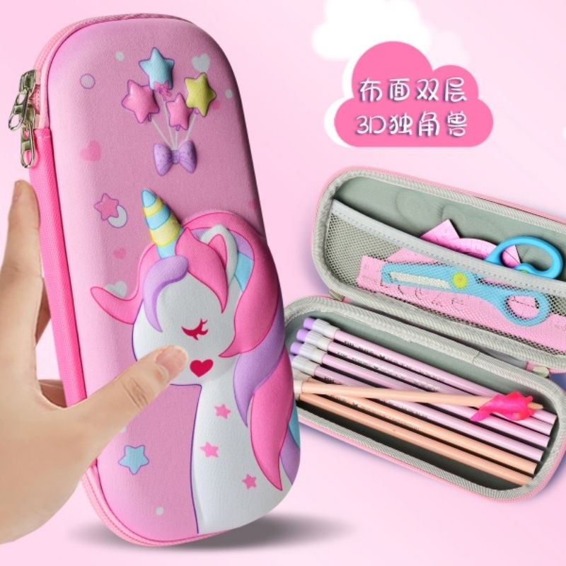 

Tempat Pensil Kotak Pensil Anak 3D karakter Kuromi Cinamoroll Melody/ Pensil Case Motif Sanrio