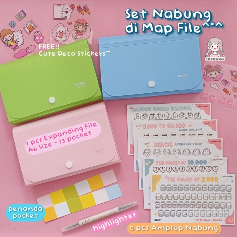 

SET NABUNG DI MAP FILE / EXPANDING FILE A6 / EXPANDING FILE TABUNGAN UANG / MAP EXPANDING FILE A6