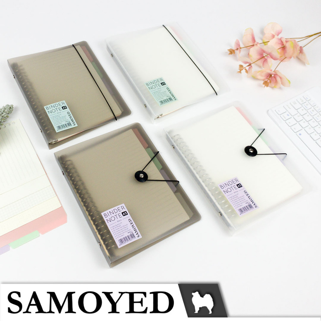 

Binder Note / Loose Leaf Binder A5 - 20 Ring Samoyed BNNT-11