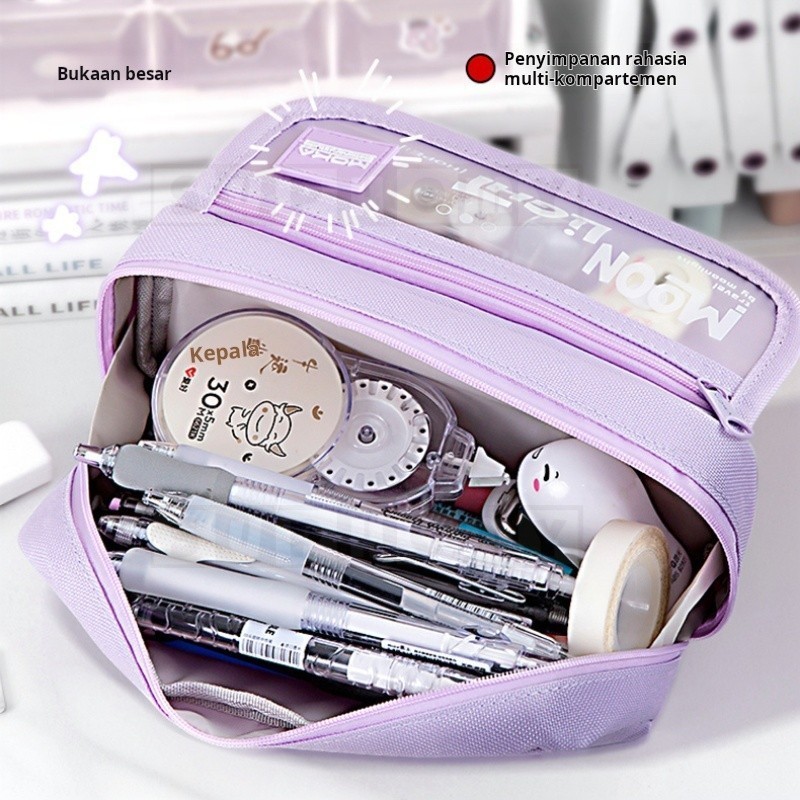 

kotak pensil aesthetic Tas PenaTempat Pencil Tas Pensil tempat alat tulis kapasitas besar