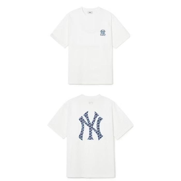 BEST SELLER MLB NY New York Yankees Logo Oversize White Tshirt - ORI