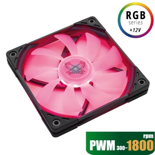 Scythe Kaze Flex Slim 120Mm Rgb Led Fan Case Pwm 1800Rpm