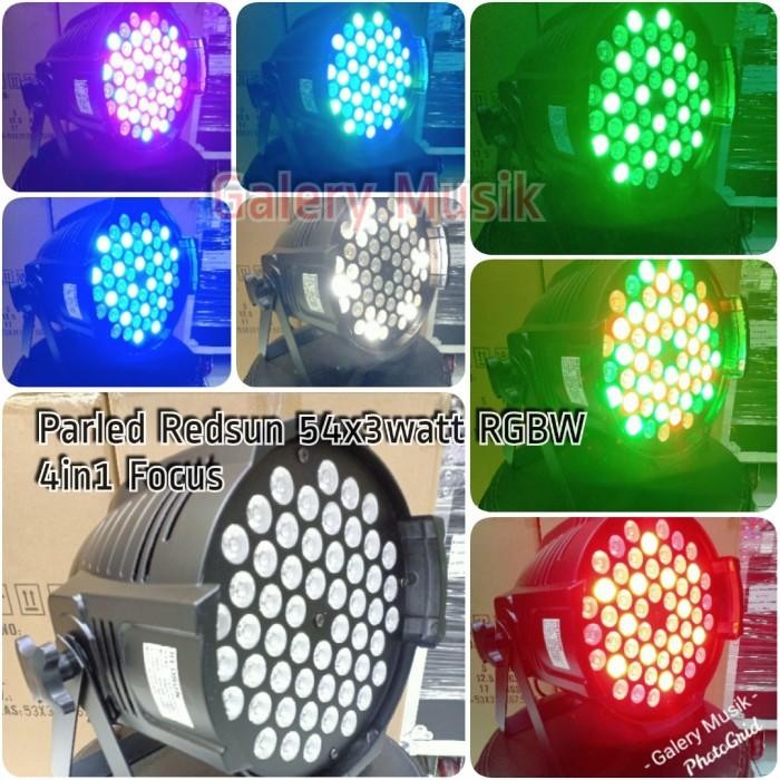 Paket Parled Redsun Parled 54x3w RGBW 4in1 4 unit + kabel conecting