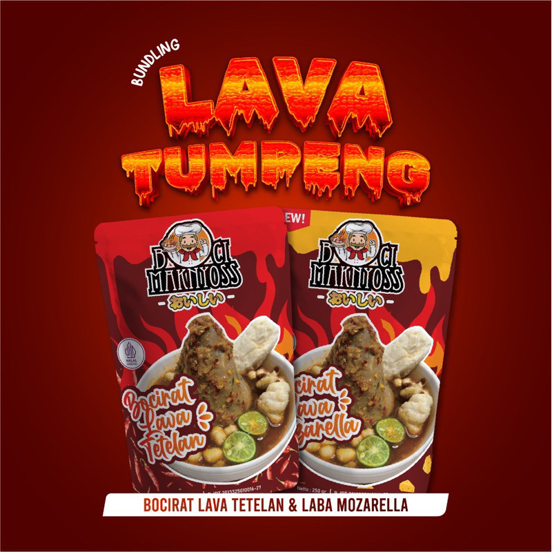 

Csp - Bundling 2 BOcirat lava tumpeng Maknyoss( Lava tumpeng tetelan dan Lava tumpeng Mozarella )
