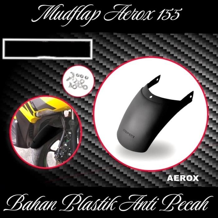 Pesona Jaya Motor Mudflap Sambungan Spakbor Depan Aerox 155 Mud Flap Aerox 155 Bahan Plastik Abs