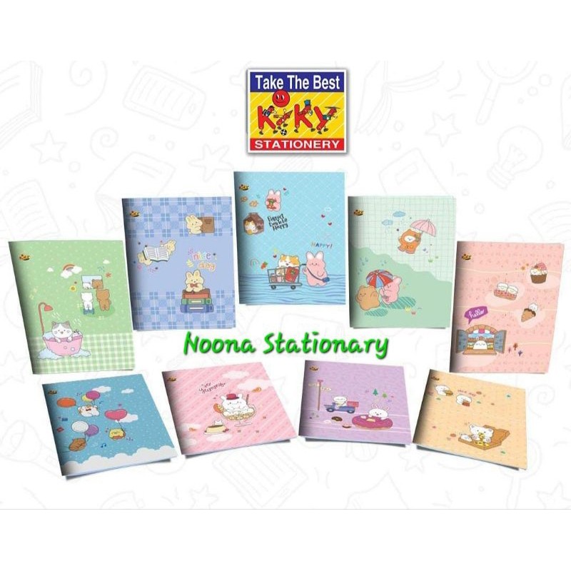 

Buku Tulis Kiky 38 & 58 Kertas Berwarna Bergaris