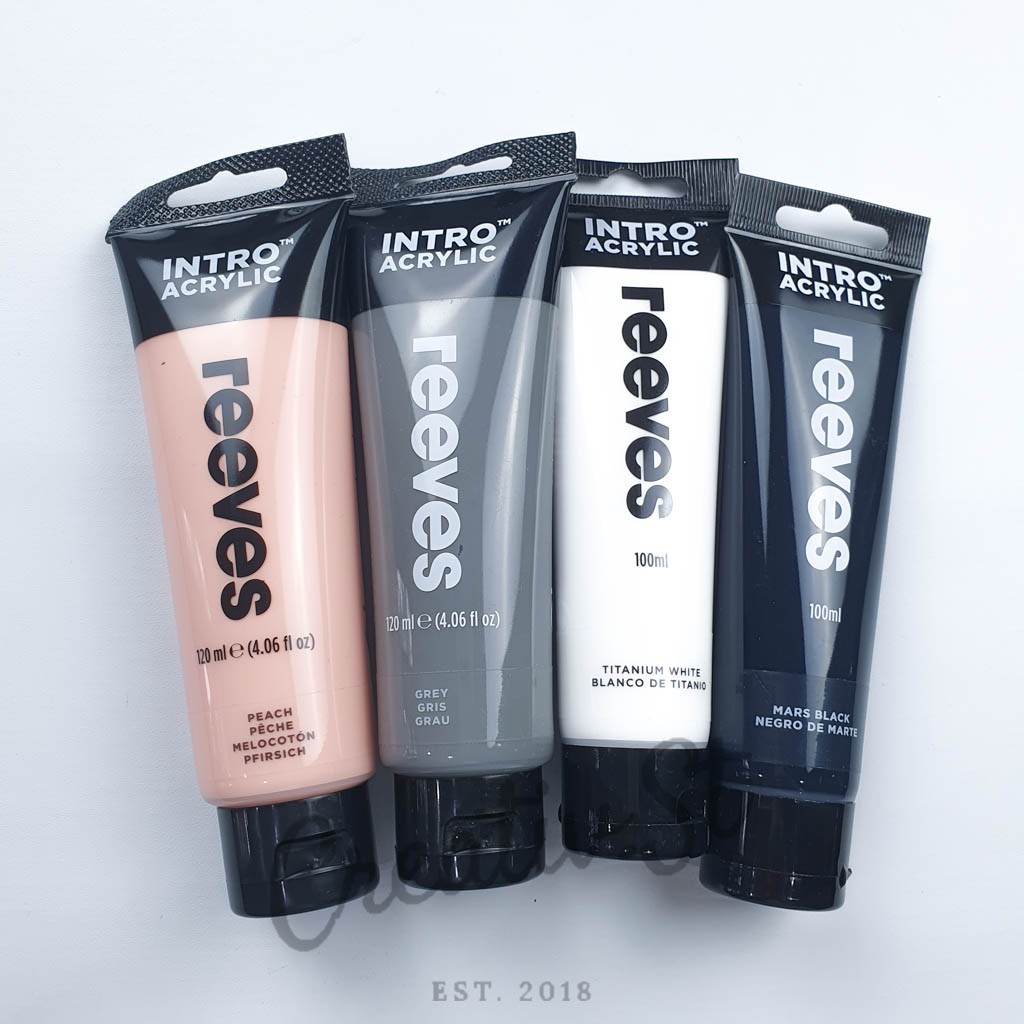 

REEVES Intro Cat Acrylic 120 Ml Paint Acrylic Colour Part 2 Cat Akrilik Satuan