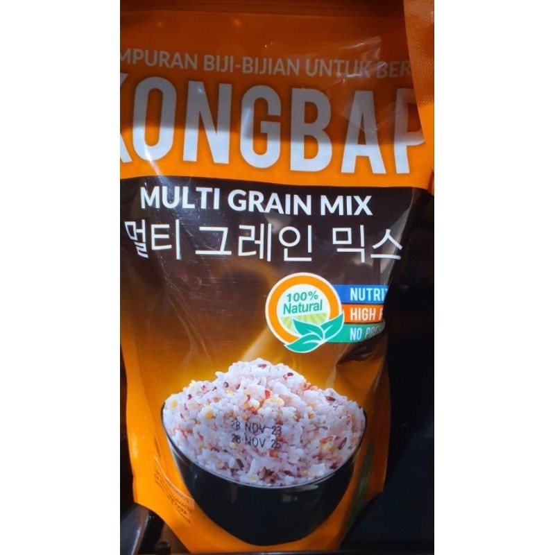 

Kongbap Multi Grain Mix 1kg Free Dus +bublewrap Expired November 2026 orange