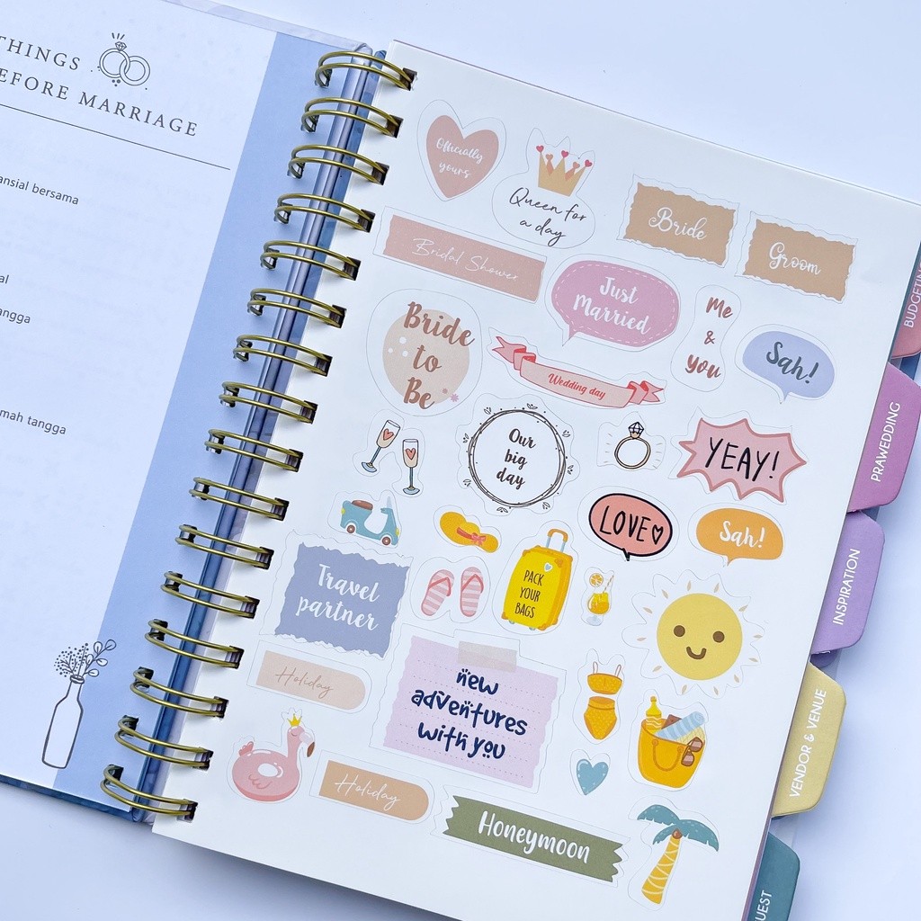 

Wedding Planner Book 2024 2025 Buku Nikah Wedding Journal / Hadiah Pernikahan / Wedding Memory Book