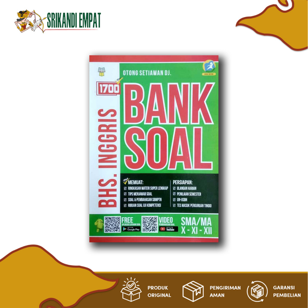 Buku 1700 Plus Bank Soal Bahasa Inggris untuk SMA