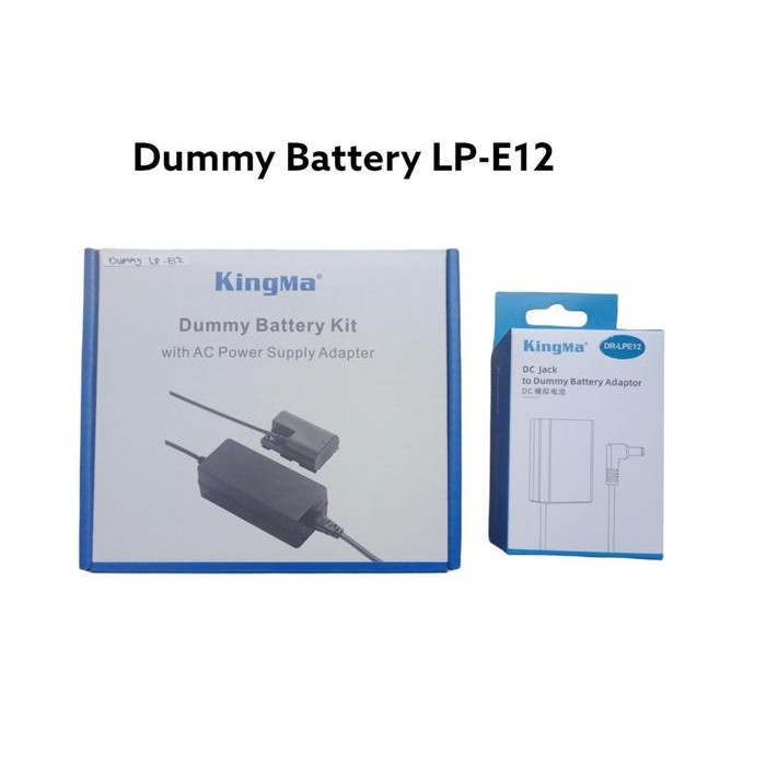 Kingma Dummy Battery Lp-E12 Lpe12 With Ac Power Supply Adapter