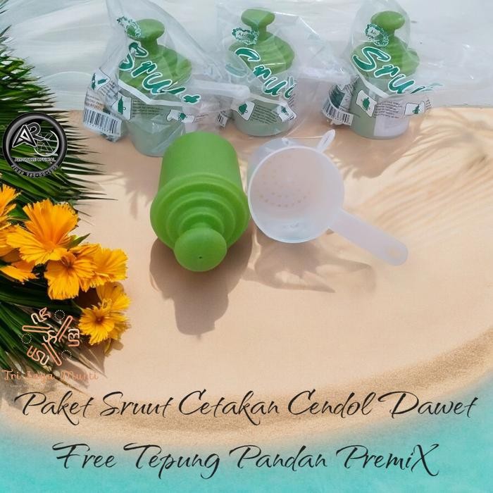 PREMIUM Sruut Cetakan Cendol Es Dawet Praktis dan Higienis Bonus Tepung Cendol