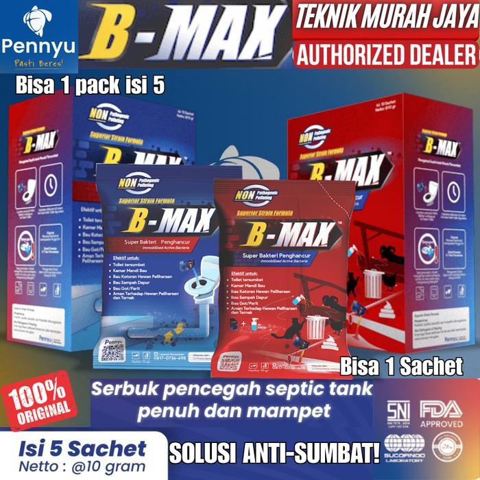 PREMIUM B-MAX BMAX WC Anti SUMBAT Mampet Septic Tank Pipa Air Saluran Wastafel Kloset WC Pembersih