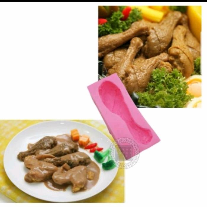 PREMIUM cetakan silikon puding coklat paha ayam drumstik