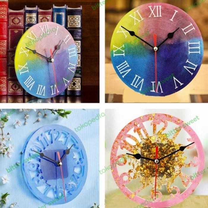 PREMIUM Mold / Cetakan silikon bentuk jam untuk Resin
