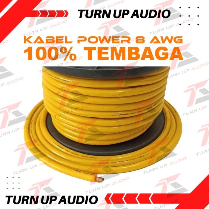 PREMIUM Kabel Power Audio Mobil 8 AWG - Kabel Strum Kabel ACCU harga PER METER