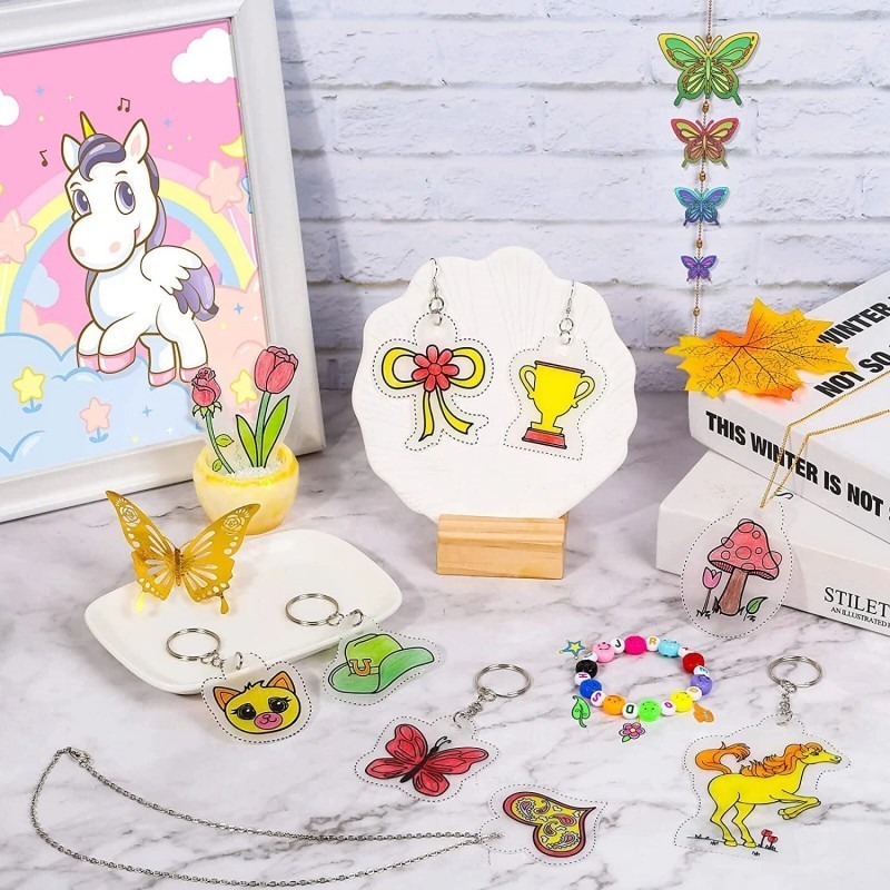

10pcs Kertas Shrink Shrink Paper Diy Heat Shrink Sheets Shrink Plastic Printable 20x27 Cm