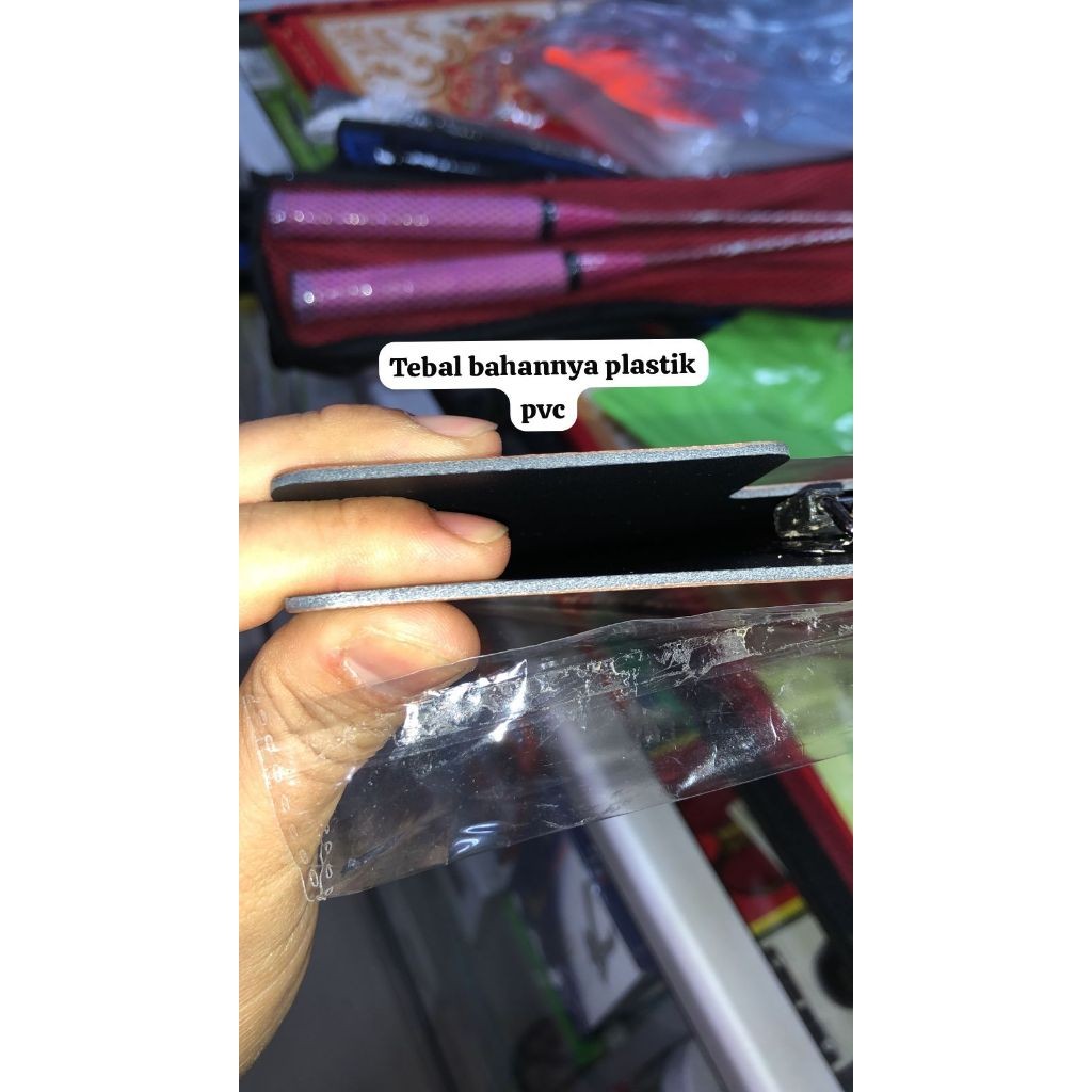 

Papan Dada Tutup Metalic Clipboard Folder 457 Bazic Folio Bahan Pvc Tebal Ukuran Folio