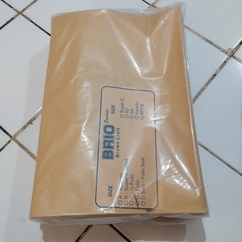 

Amplop Coklat Folio 80gr F4 / Amplop Coklat F4