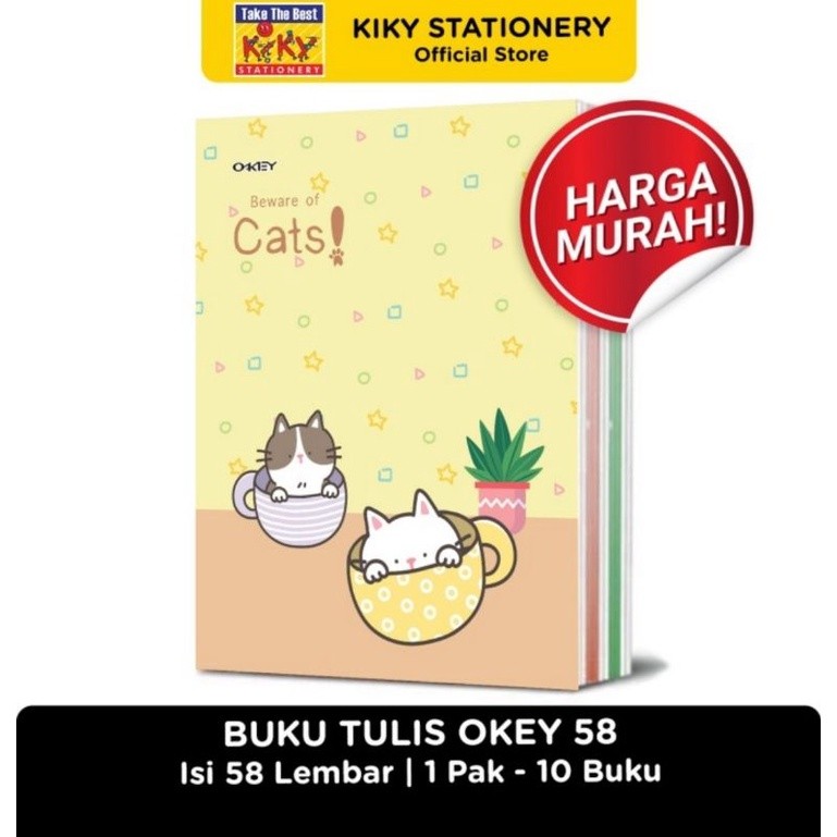 

Buku Tulis 58L/10 OKEY Per Pack