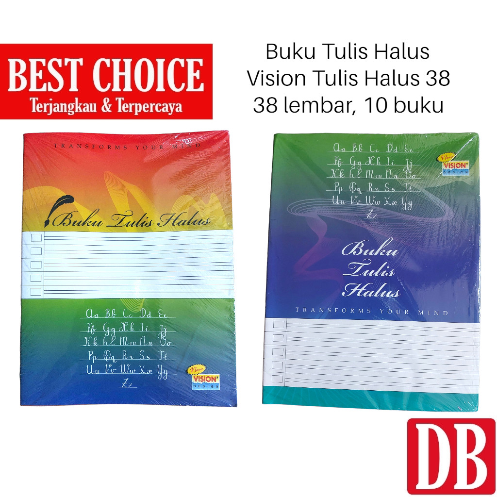 

Buku Tulis Halus / Garis Tiga SIDU / VISION 38 Lembar (10 Pcs)