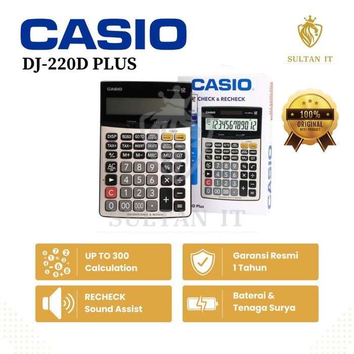 

Kalkulator Casio DJ-220D Plus Original WE!!