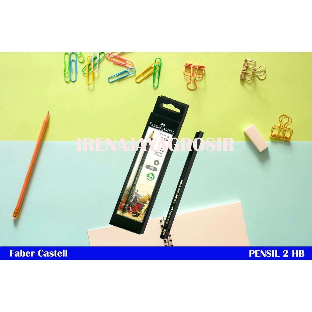 

FABER CASTELL PENSIL UJIAN 2B isi 12 pcs murah WE!!!