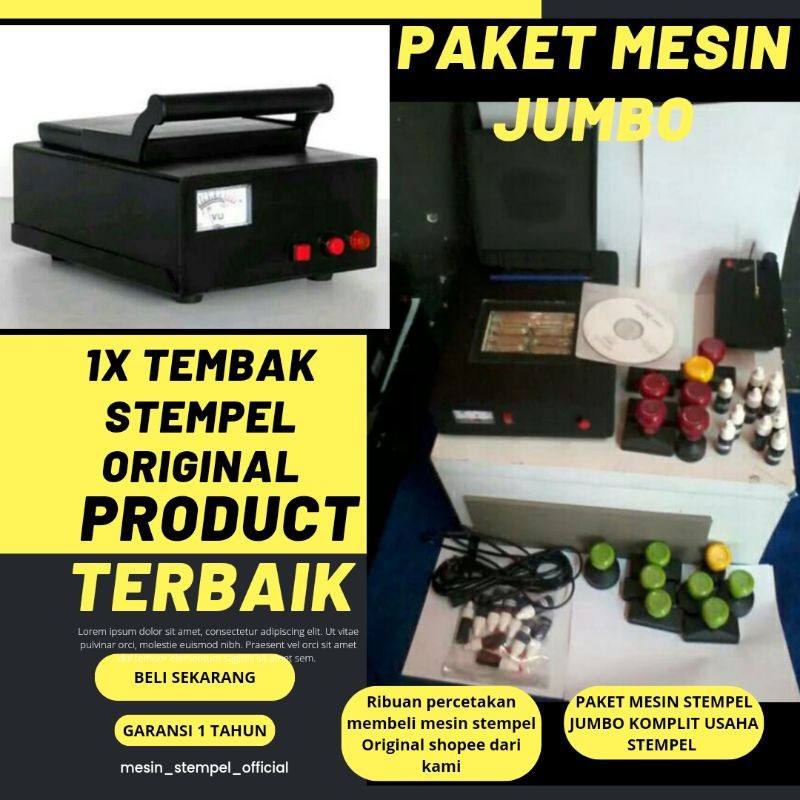 

ORIGINAL MESIN STEMPEL FLASH U setara JUMBO = Import NO.1 TERBAIK KOMPLIT mesin stempel flash masin