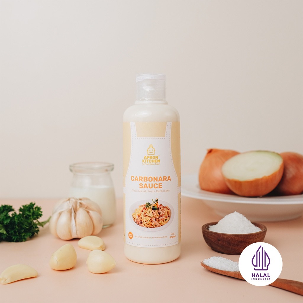

Apron Kitchen Carbonara Saus Bumbu Masak Pasta Italia 250ml
