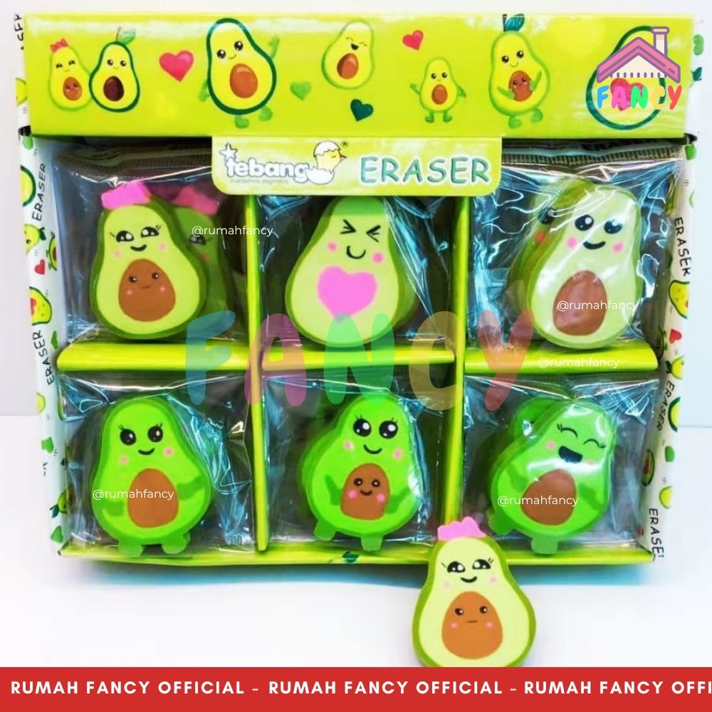 

[GROSIR] Stip / Penghapus Fancy 1 PAK isi 30 PCS 6 Model / SODA COLA / ANIMAL / SUMIKO /AVOCADO