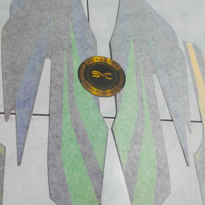 STIKER STRIPING STICKER SET GL MAX NEOTECH 2003 ORIGINAL HITAM BIRU