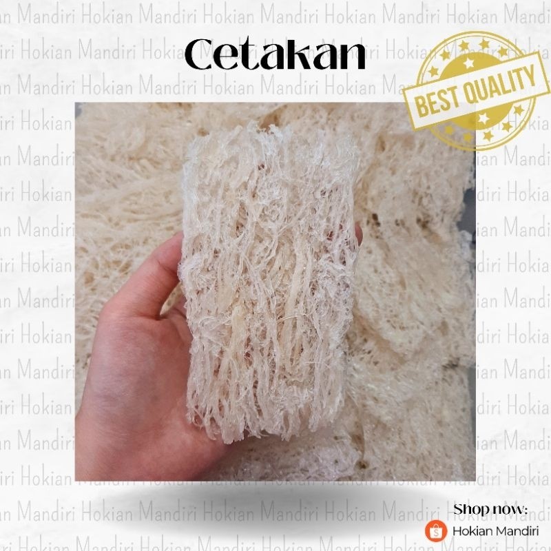 

SARANG BURUNG WALET BERSIH KERING CETAKAN 10 GRAM