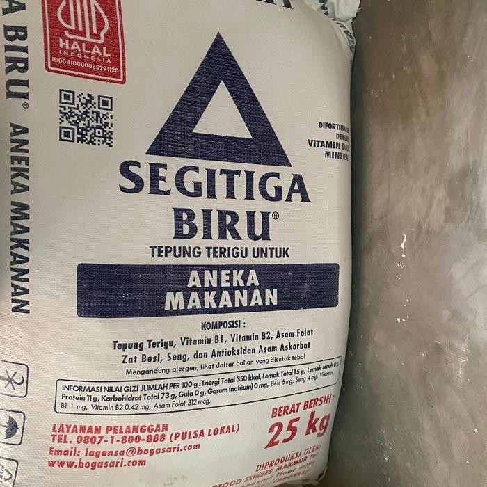 

SALE !!! TERIGU SEGITIGA BIRU BAL AN ISI 25 KG READYY