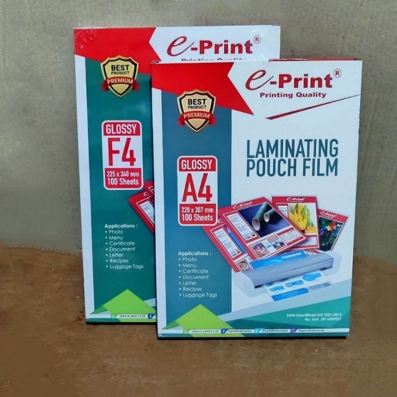 

30 Lembar Plastik Laminating A4 / F4 EPRINT
