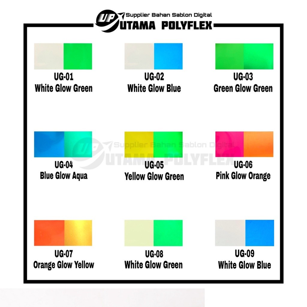 

Polyflex Glow In The Dark Premium Korea / Poliflex Luminous / Polyflek