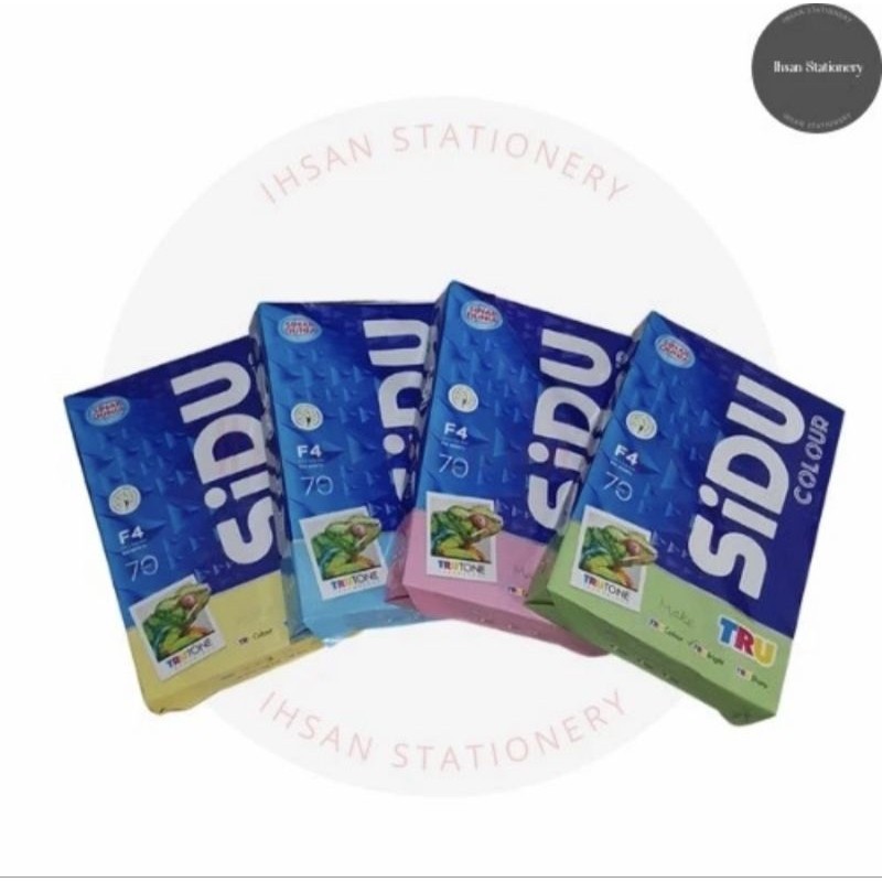 

Kertas Hvs Warna F4 70gsm SIDU Isi 100 Lembar