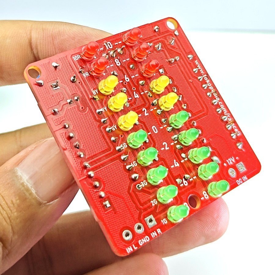 Digital VU meter Stereo 20Led Audio Level Meter Display Sound Analizer