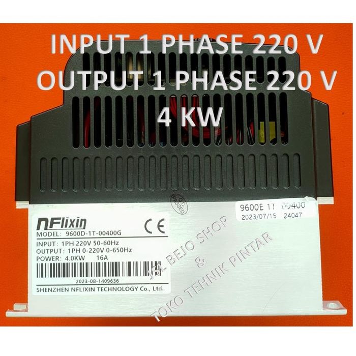 VFD AT2 INVERTER INPUT 1 PH 220V OUTPUT 1 PH 220 V FOR MOTOR 1PH 220 V