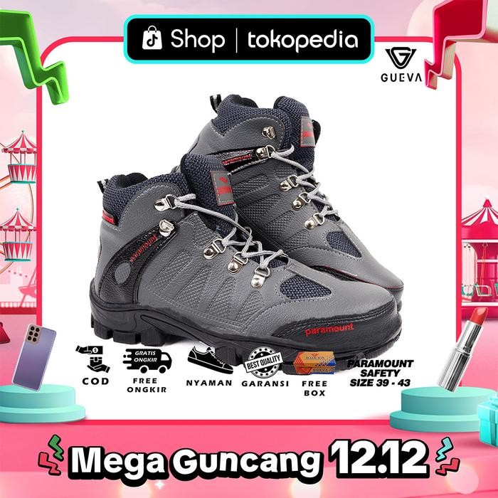 

Terlaris Gueva 055 Sepatu Sneakers Boots Pria Ujung Besi Size 39-45 Kerja Proyek Luar Ruangan Tidak