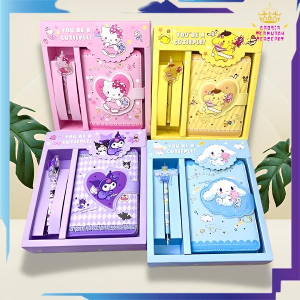 

GTT Paket Alat Tulis 2 IN 1 Set Stationery Karakter Kartun Lucu