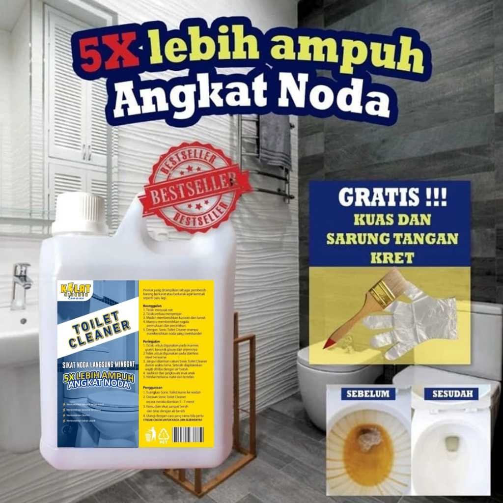 SCD KILAT Premium Toilet Cleaner Viral Pembersih Kerak Lantai Kamar Mandi dijamin ampuh 100%