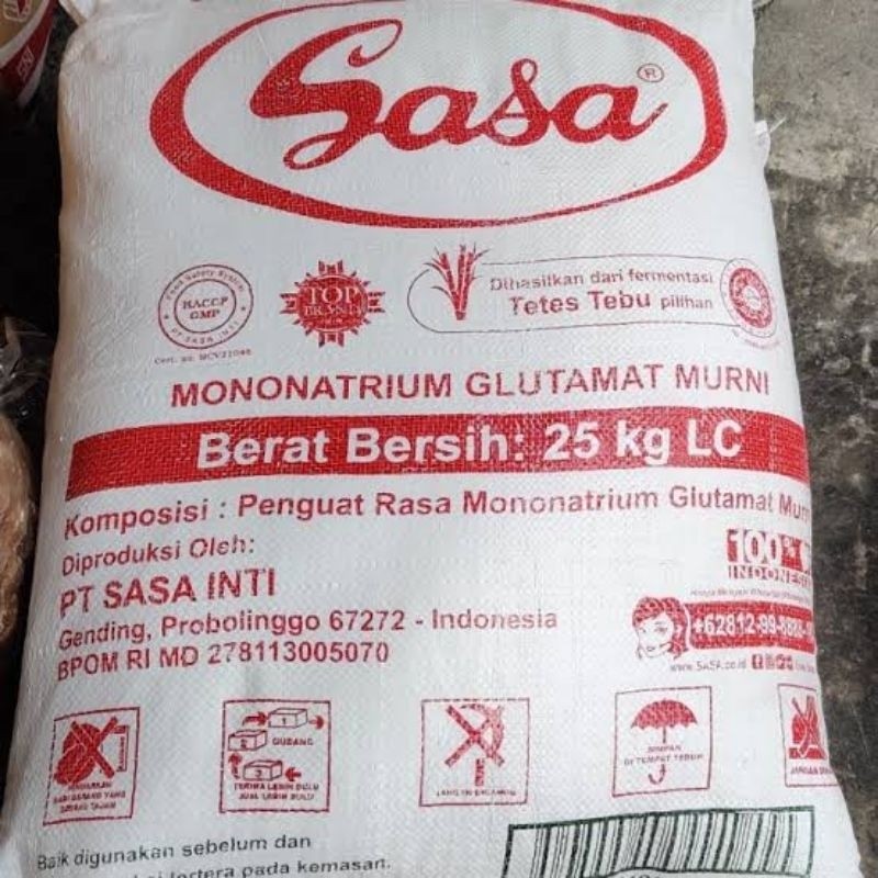 

Sasa mecin penyedap makanan 25kg ukuran LC