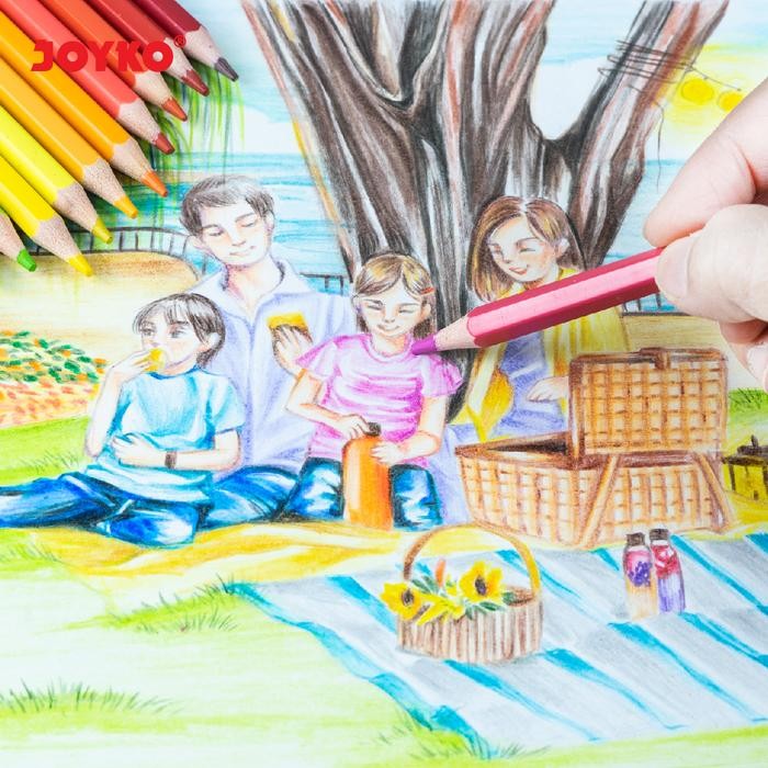 

Big Boss - Pensil Warna Joyko 36 Warna Panjang Joyko Colour Pencil 36 Colours Cp-122 Box [6Pcs]