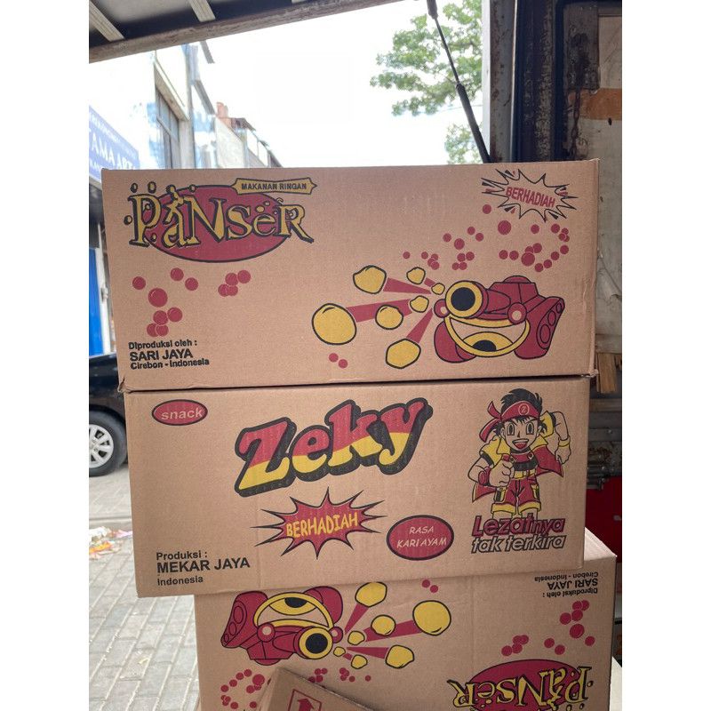 

Snack Ciki Chiki Zeky Panser jeki 1 dus/karton WE!!